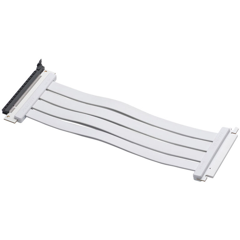 PHANTEKS PCI-E 4.0 x16 riser ribbon cable, 180 degrees, 30 cm - white image number 0