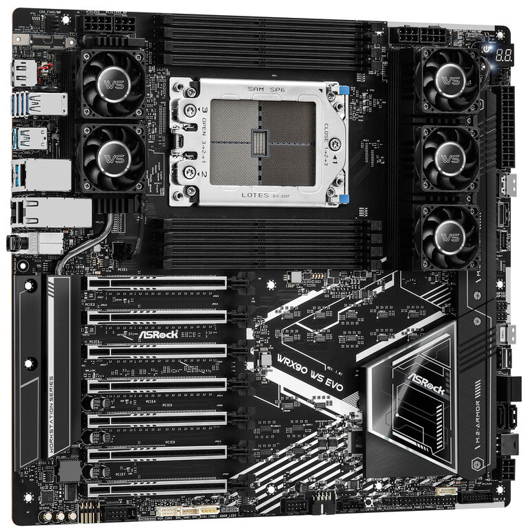 ASRock WRX90 WS EVO, AMD WRX90 motherboard - Socket sTR5, DDR5 image number 1