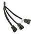 EK Water Blocks EK-Cable Y-Splitter for 3x 4-Pin PWM Fans - 10 cm image number null