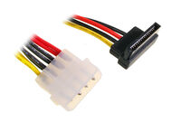 InLine SATA power adapter cable to 4-pin Molex angled below