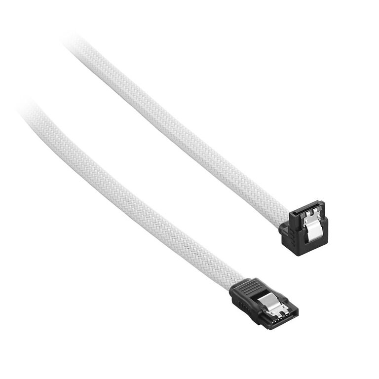 CableMod ModMesh Right Angle SATA 3 Cable 60cm - white image number 0