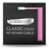 CableMod Classic Coiled Keyboard Cable USB-C to USB Type A, Strawberry Cream - 150cm image number null