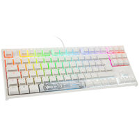 Ducky One 2 TKL PBT Gaming Keyboard, MX-Black, RGB LED - white