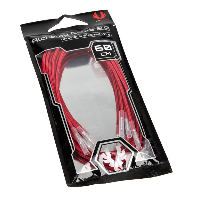 BitFenix Alchemy 2.0 PSU Cable, 5x 60cm - red image number 4