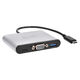 SilverStone SST-EP06C - USB 3.1 Type-C to VGA/USB Type C/USB Type A Adapter Hub