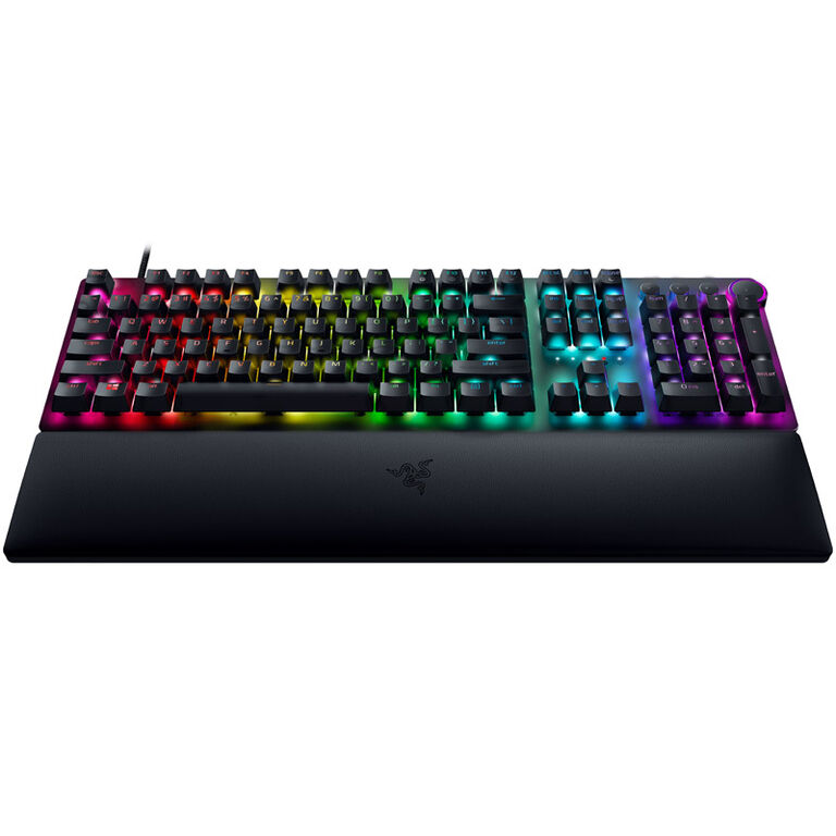Razer Huntsman V2 Gaming Keyboard, Purple Switch - black image number 2