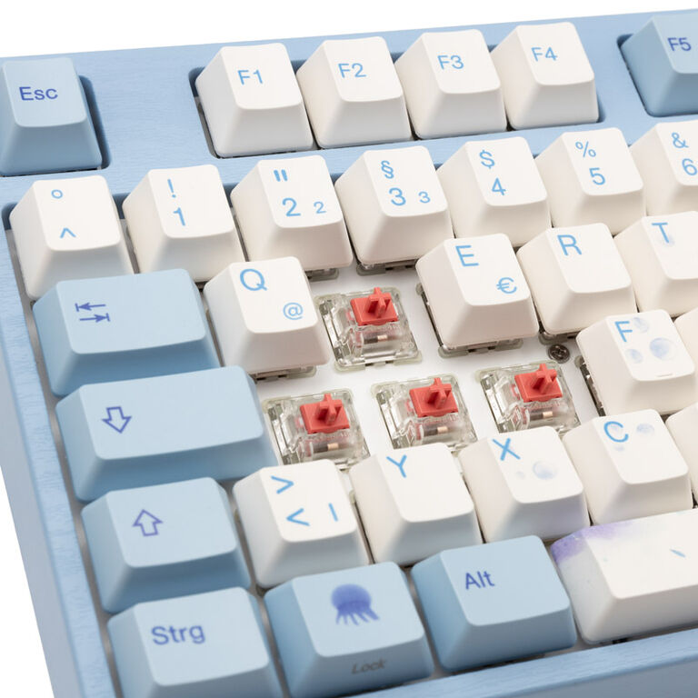 Varmilo VEA109 Sea Melody Gaming Keyboard, MX-Silent-Red, white LED image number 5