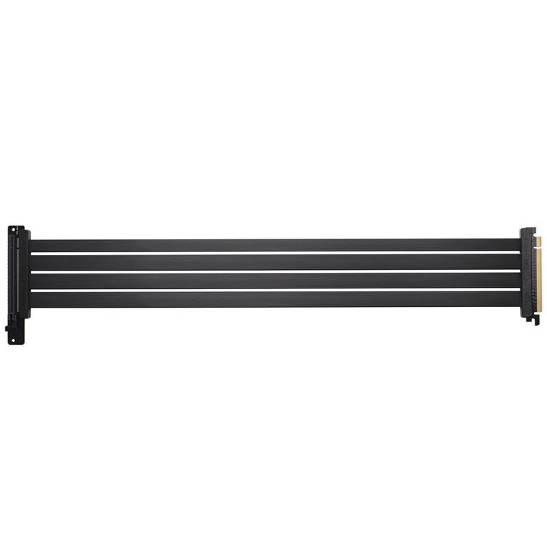 PHANTEKS PCI-E 4.0 x16 riser ribbon cable, 90 degrees, 60 cm - black image number 1