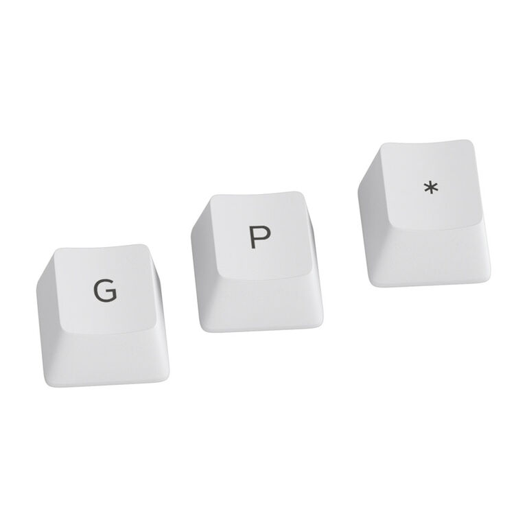 Glorious GPBT Keycaps - 115 PBT keycaps, ISO, DE layout, Arctic White image number 1