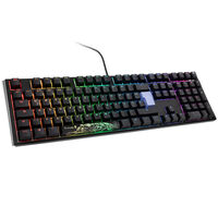 Ducky One 3 Classic Black/White Gaming Keyboard, RGB LED - MX-Speed-Silver