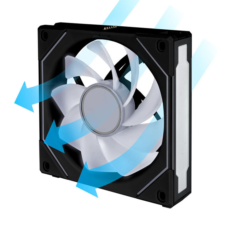 Lian Li UNI FAN SL-INF 120 ARGB Reverse Blade PWM Fan - 120mm, black image number 5