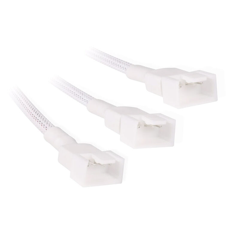 Alphacool Y-Splitter 4-pin to 3x 4-pin PWM 30cm - white image number 1