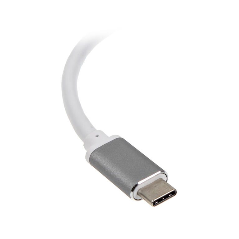SilverStone SST-EP08C - USB 3.1 Type-C Adapter to HDMI/USB Type C/USB Type A - silver image number 2