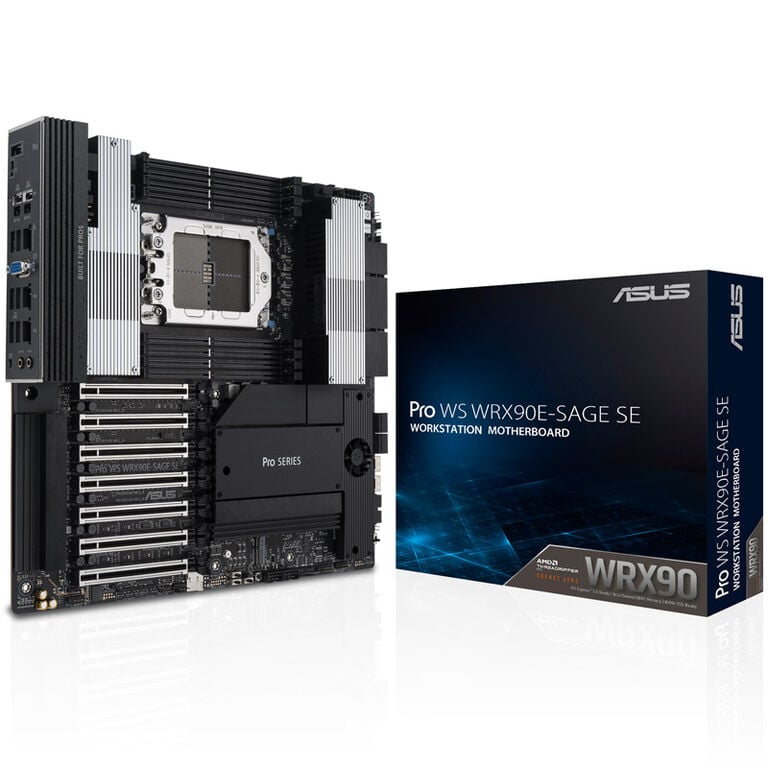 ASUS Pro WS WRX90E-Sage SE, AMD WRX90 motherboard, sTR5 socket, DDR5 image number 0