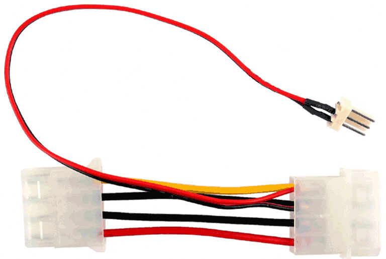 3-pin to 4-pin Molex fan adapter cable image number 0
