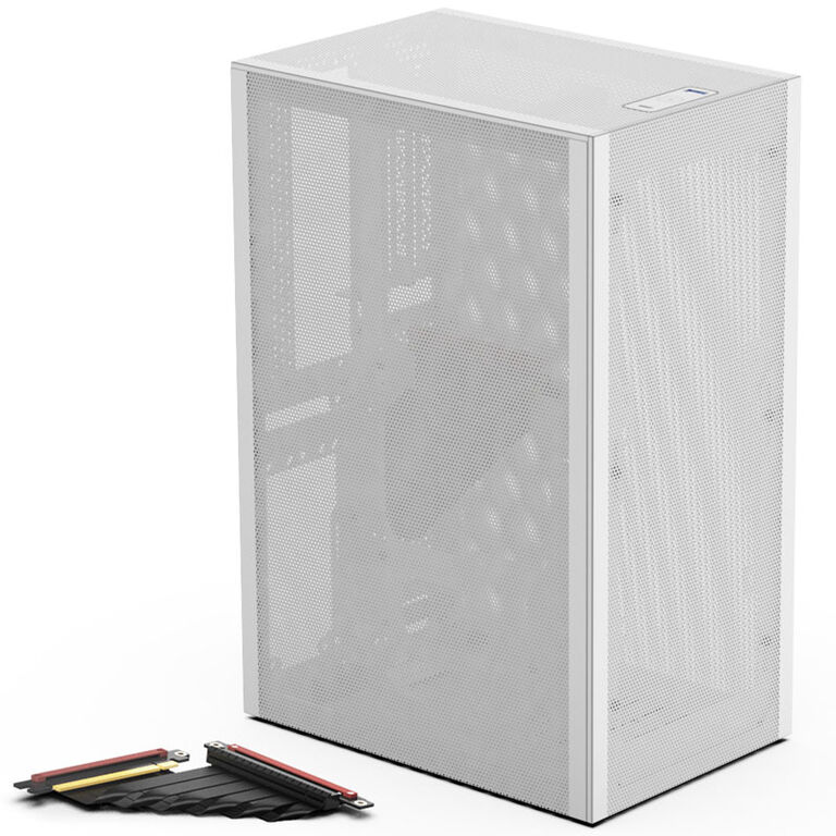 Ssupd Meshlicious Full Mesh PCIE 4.0 Edition Mini-ITX Case - white image number 0