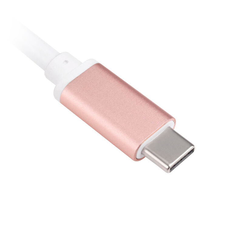 SilverStone SST-EP08P - USB 3.1 Type-C Adapter to HDMI/USB Type C/USB Type A - pink image number 7