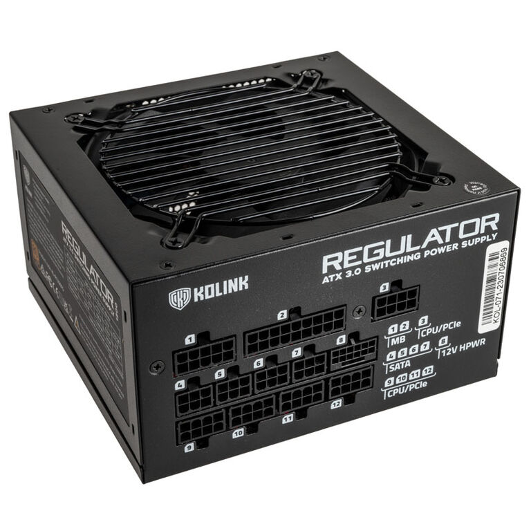 Kolink Regulator 80 PLUS Gold PSU, ATX 3.0, PCIe 5.0, modular - 1000 Watts image number 2