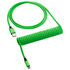 CableMod Classic Coiled Keyboard Cable USB-C to USB Type A, Viper Green - 150cm image number null