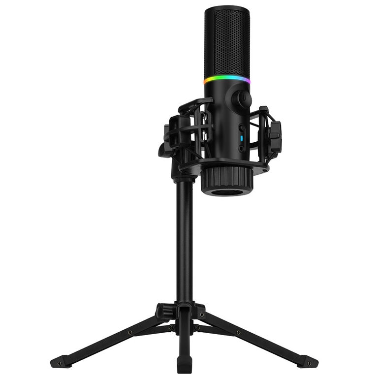 Streamplify MIC RGB Mikrofon, USB-A, schwarz - inkl. Dreifuß image number 1