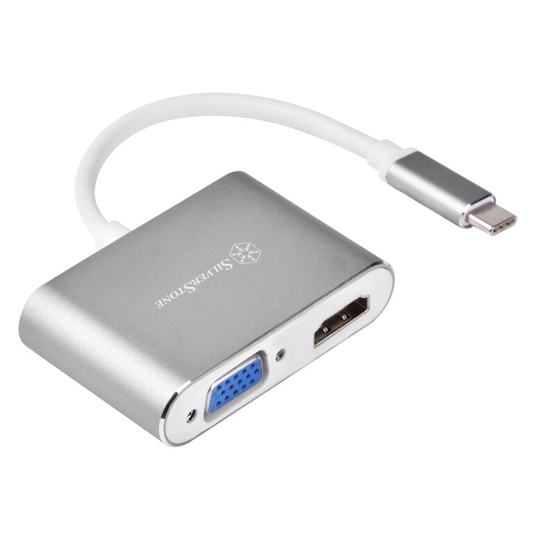 SilverStone SST-EP16C - USB Type-C to VGA & HDMI Adapter image number 0