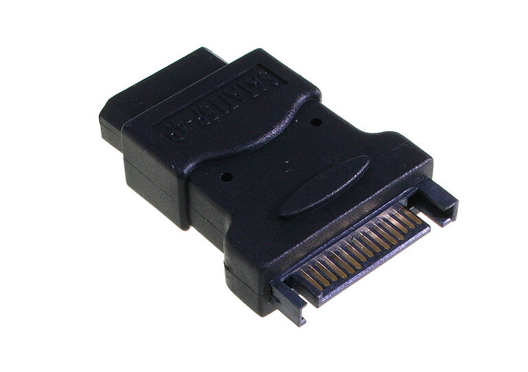 4-pin Molex power adapter to SATA power image number 0