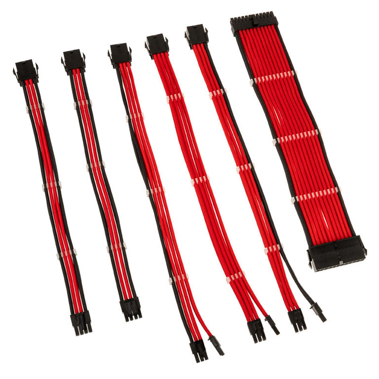 Kolink Core Adept Braided Cable Extension Kit - Red image number 1