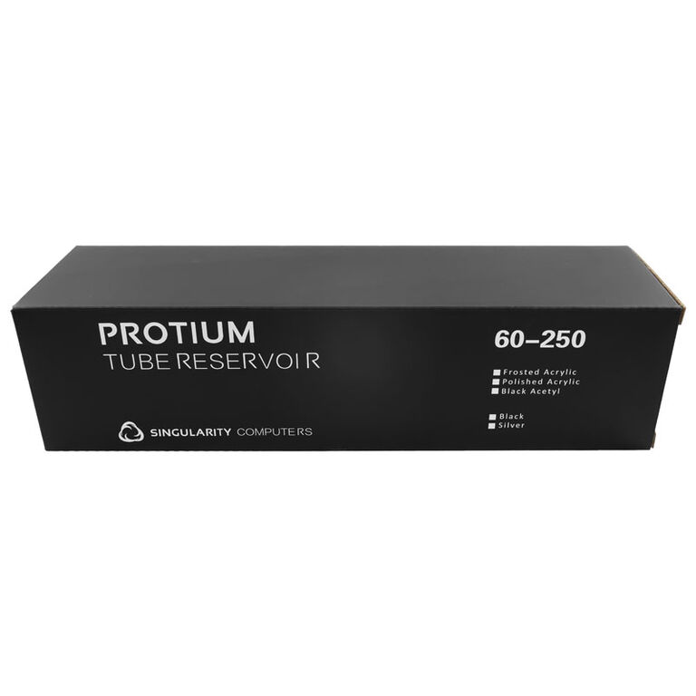 Singularity Computers Protium Reservoir 250mm - Acrylic, black image number 6