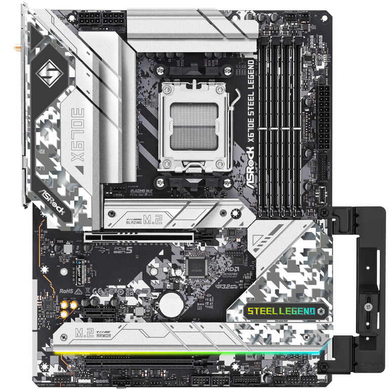 ASRock X670E Steel Legend, AMD X670E Motherboard - Socket AM5, DDR5 image number 2