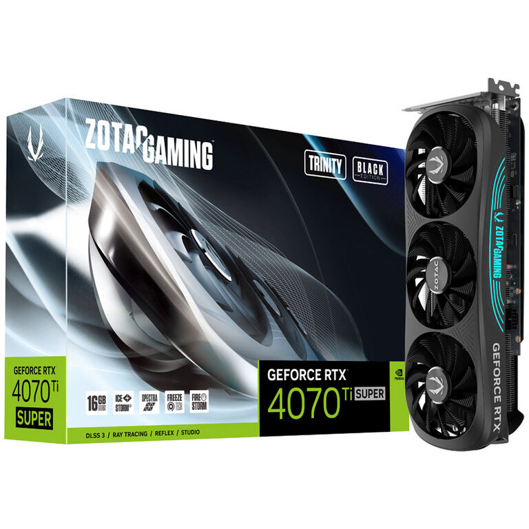 ZOTAC Gaming GeForce RTX 4070 Ti Super Trinity Black Edition, 16384 MB GDDR6X image number 0