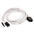 PHANTEKS 6+2-Pin PCIe Extension 50cm - sleeved white image number null