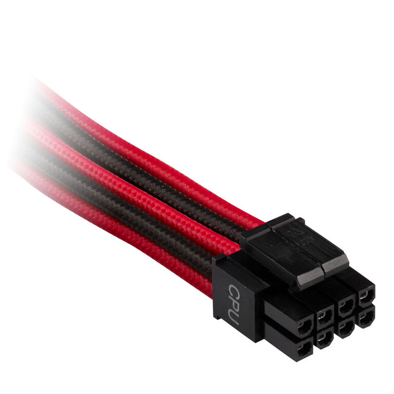 Corsair Premium Sleeved EPS12V ATX12V Cable, Double Pack (Gen 4) - red/black image number 1