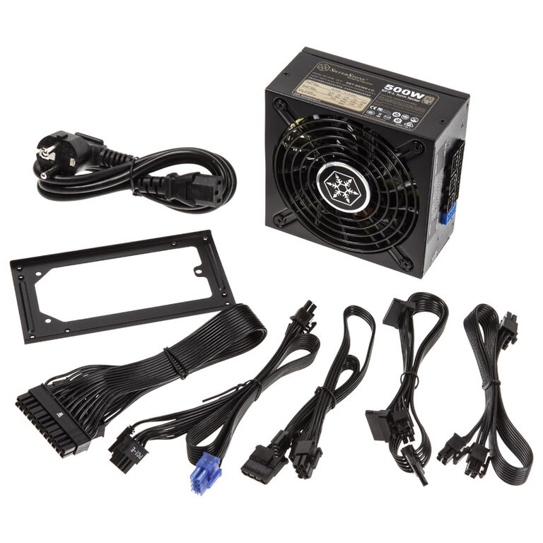 SilverStone SST-SX500-LG v2.1 SFX-L power supply 80 PLUS Gold, modular - 500 Watt image number 6