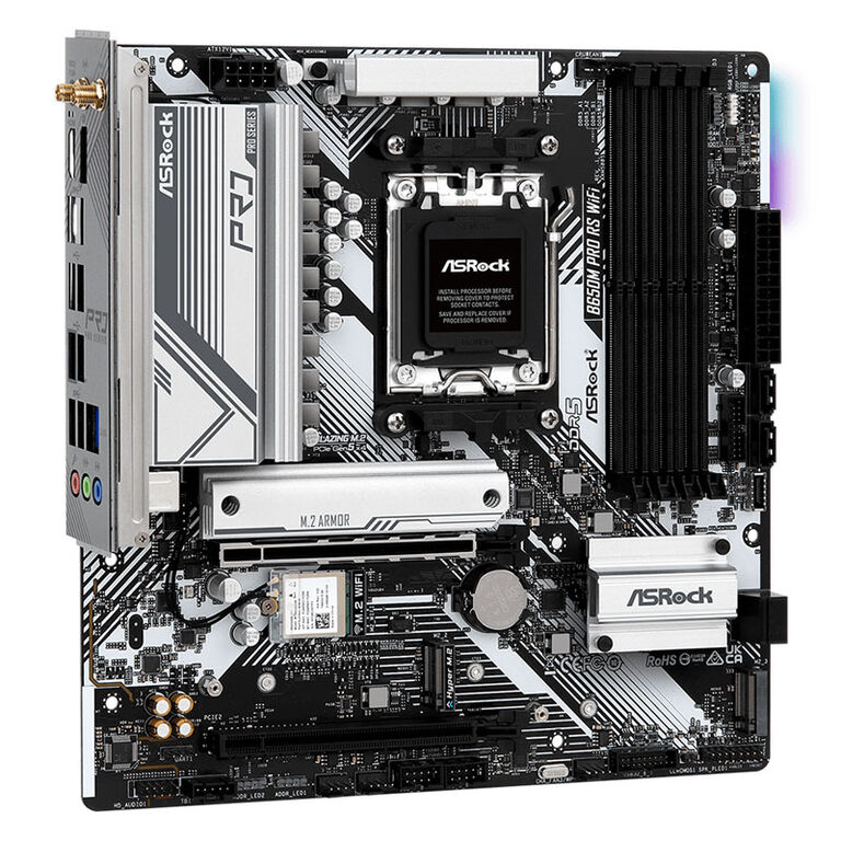 ASRock B650M Pro RS WiFi, AMD B650 motherboard - Socket AM5, DDR5 image number 1