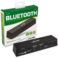 InLine Bluetooth Audio Transceiver, Transmitter/Receiver, BT 5.0, aptX - black