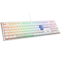Ducky One 3 Classic Pure White Gaming Keyboard, RGB LED - MX-Brown
