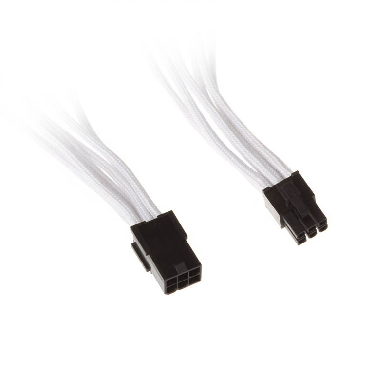 SilverStone 6-Pin-PCIe auf 6-Pin-PCIe Verlängerung - 250mm weiß image number 0