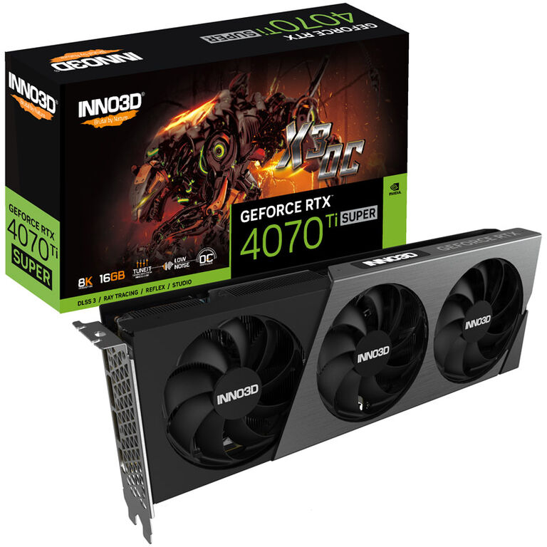 INNO3D GeForce RTX 4070 Ti Super X3 OC, 16384 MB GDDR6X image number 0