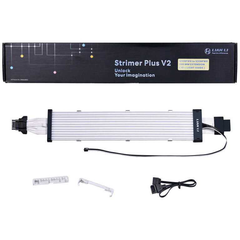 Lian Li Strimer Plus V2 12VHPWR 16 to 16-pin extension - 320mm, 12 LED lanes image number 9