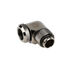 Bitspower Multi-Link Adapter Connection 90 Degrees G1/4 Inch AG to 12mm OD Hardtube - Rotatable, Grey image number null