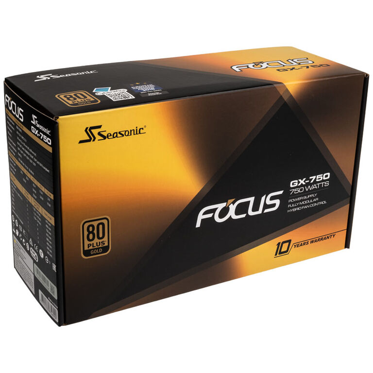 Seasonic Focus GX 80 Plus Gold PSU, modular - 750 Watt image number 6