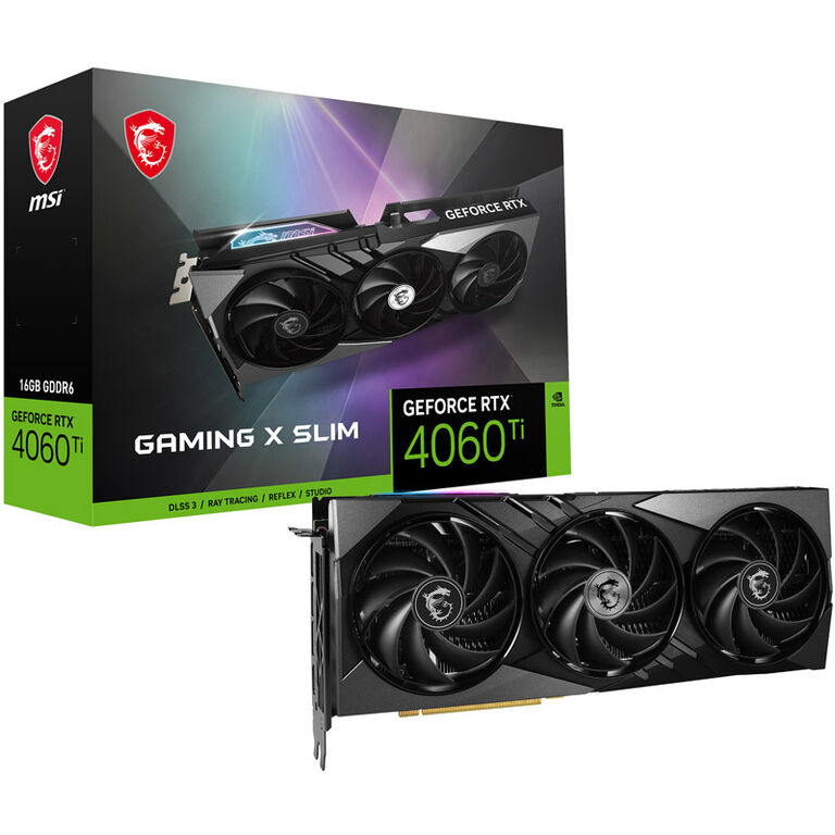 MSI GeForce RTX 4060 Ti Gaming X Slim 16G, 16384 MB GDDR6 image number 0