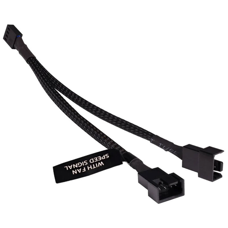 Alphacool Y-Splitter 4-pin to 2x 4-pin PWM 15cm - black image number 0