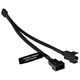 Alphacool Y-Splitter 4-pin to 2x 4-pin PWM 15cm - black