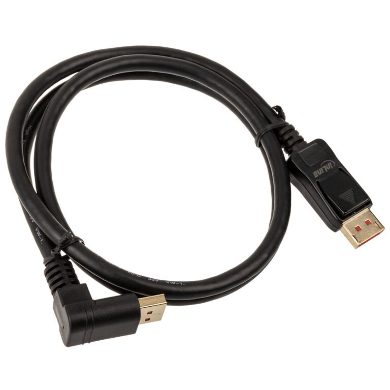 InLine 8K (UHD-2) DisplayPort Cable, upward angled, black - 1m image number 1