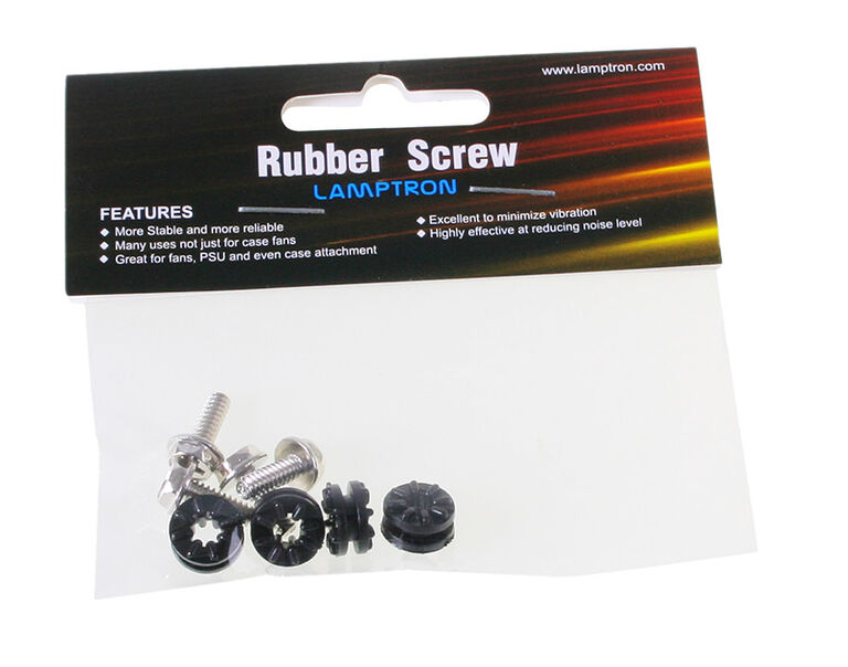 Lamptron HDD Rubber Screws PRO - pure black image number 1