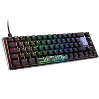 Ducky One 3 Classic Black/White SF Gaming Keyboard, RGB LED - MX-Speed-Silver
