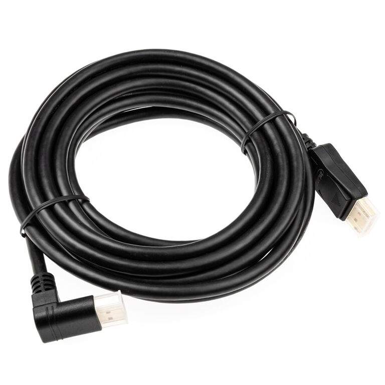 InLine 8K (UHD-2) DisplayPort Cable, angled downwards, black - 5m image number 2