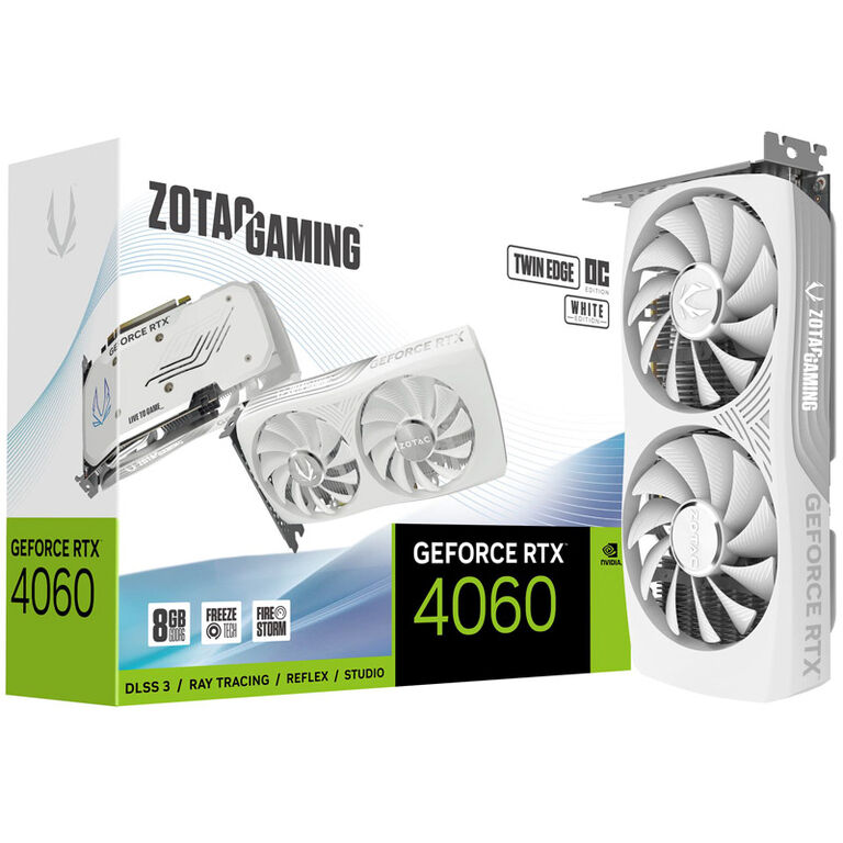 ZOTAC Gaming GeForce RTX 4060 Twin Edge OC White Edition, 8192 MB GDDR6 image number 0