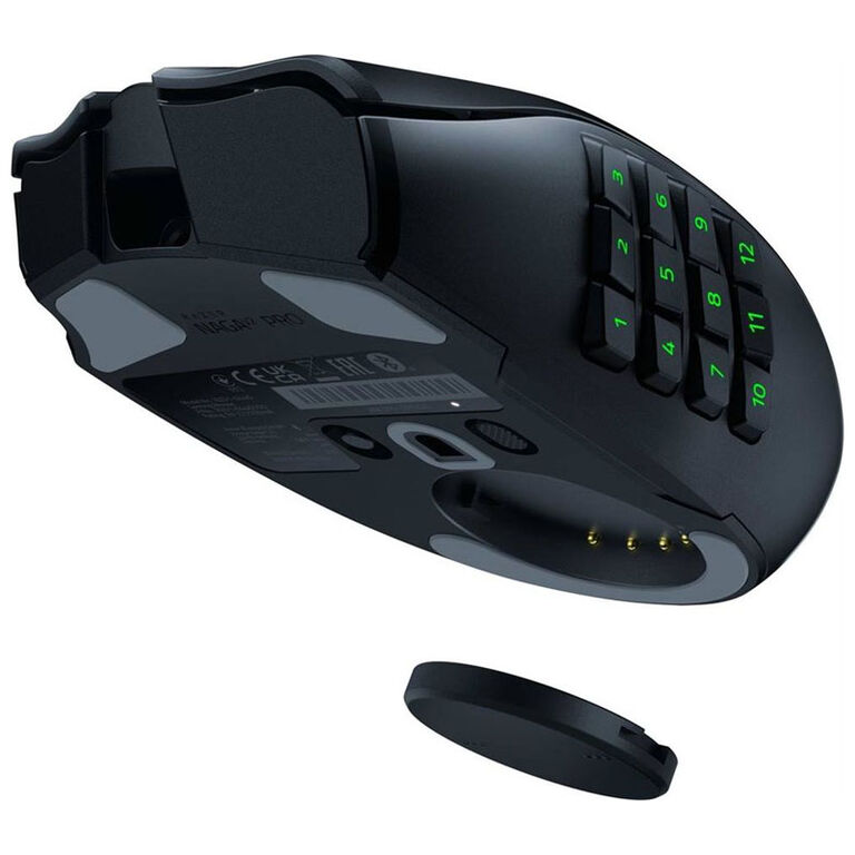 Razer Naga V2 Pro Gaming Maus USB/Bluetooth + Razer Wireless Charging Puck image number 8